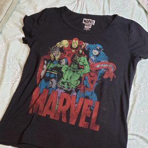 [M] Marvel Graphic Tee - Thor, Iron Man, Captain America, Hulk, and Spiderman